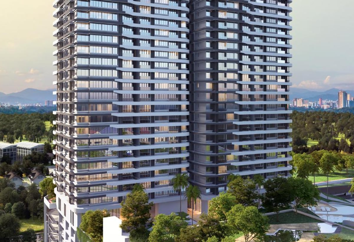 Bangsar Hill Park building façade